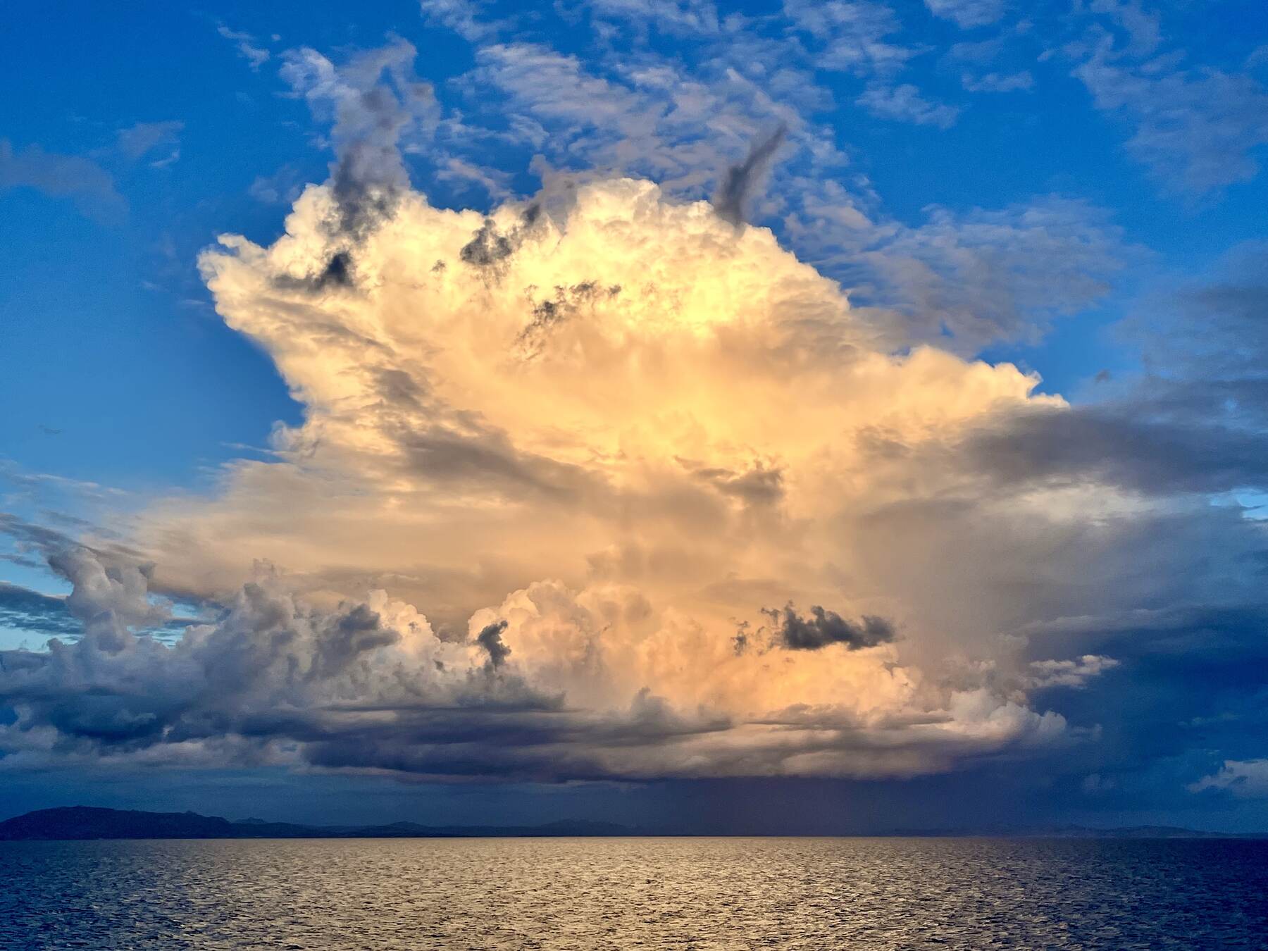 Cloud over the Tyrrhenian Sea