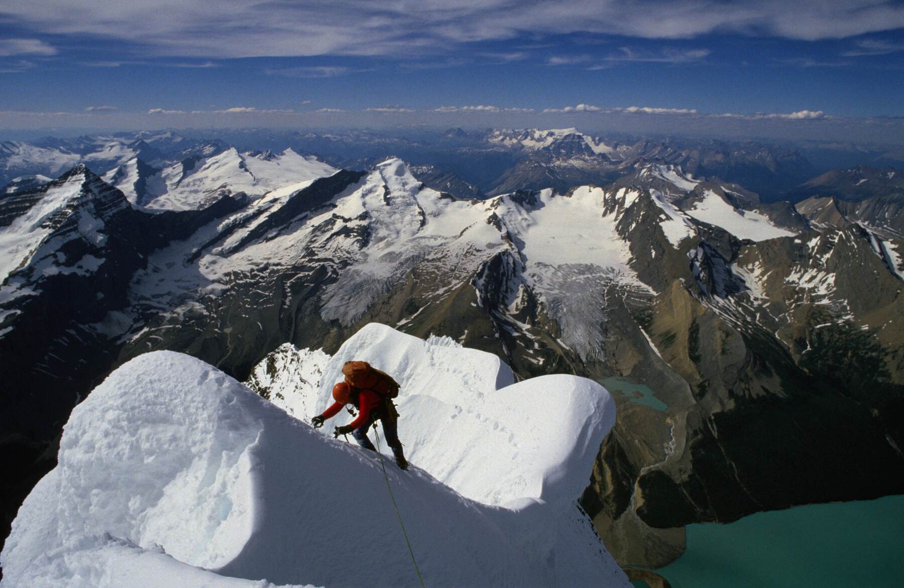Mount Robson, top of the North Face