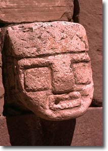 Stone face in Tiahuanacu