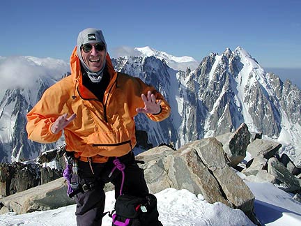 On the Summit of the Aiguille d'Argentière