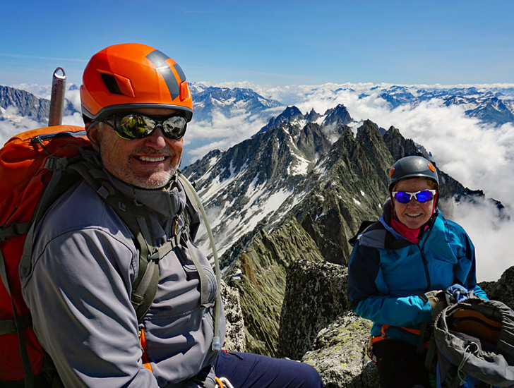 Craig and Michele on the Gletschhorn. July 10, 2019